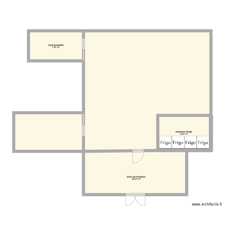 nina et abigaëlle . Plan de 3 pièces et 37 m2