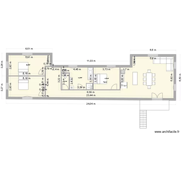 POMPIGNAL T4 new. Plan de 5 Pièces et 117 m² POMPIGNAL T4 new. Plan de 5 Pièces et 117 m²