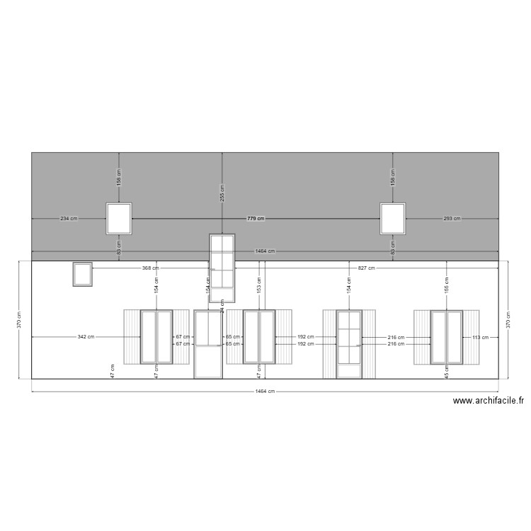 Facade Courbrault -1. Plan de 0 pièce et 0 m2