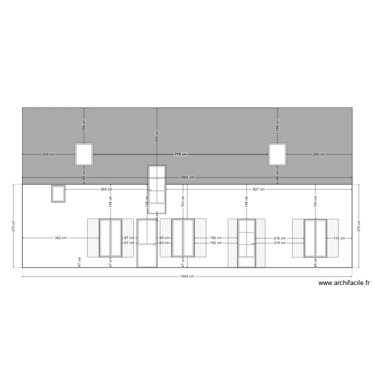Facade Courbrault -1. Plan de 