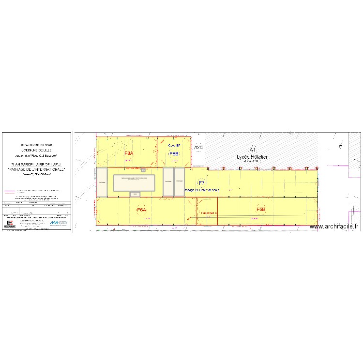 Plan Five Cail Manifestation - Scénario 1. Plan de 6 pièces et -3714 m2