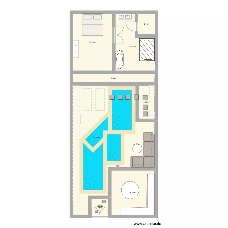 plan 1. Plan de 9 Pièces et 113 m² plan 1. Plan de 9 Pièces et 113 m²