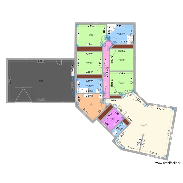 ALLAN MAISON PROJET. Plan de 0 pièce et 0 m2