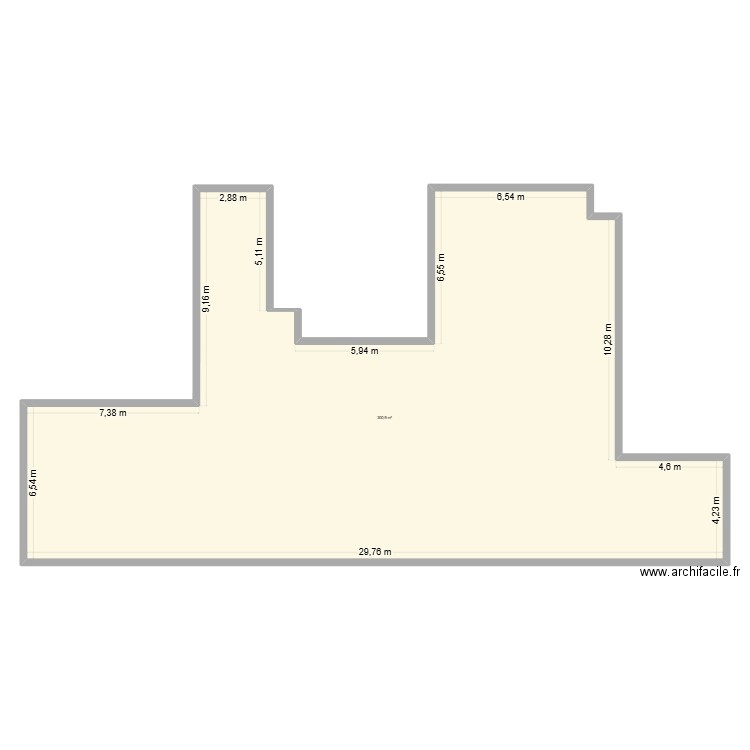 locale oxalis 1. Plan de 1 pièce et 301 m2