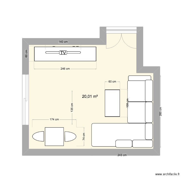 salon bussy canape. Plan de 0 pièce et 0 m2