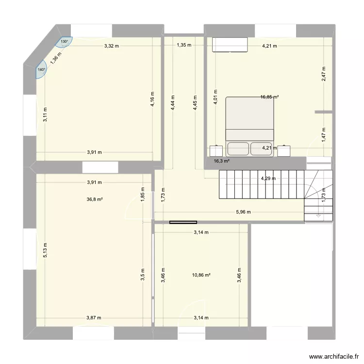 Maison. Plan de 4 Pièces et 81 m² Maison. Plan de 4 Pièces et 81 m²