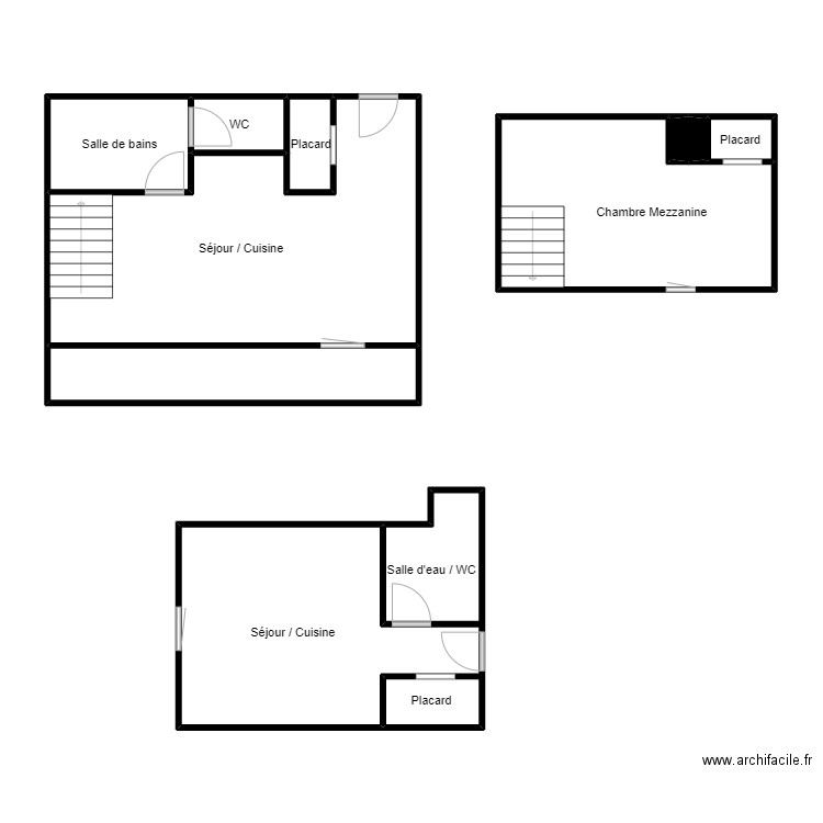 RICHARD + LOHEAC. Plan de 10 pièces et 91 m2
