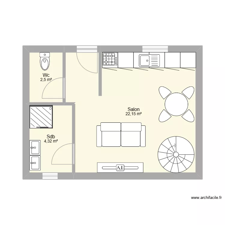 Brie 2 new. Plan de 7 et 57 m² Brie 2 new. Plan de 7 et 57 m²