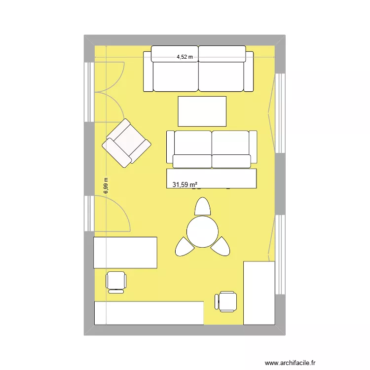 nouvel appart. Plan de 1 pièce et 32 m² nouvel appart. Plan de 1 pièce et 32 m²