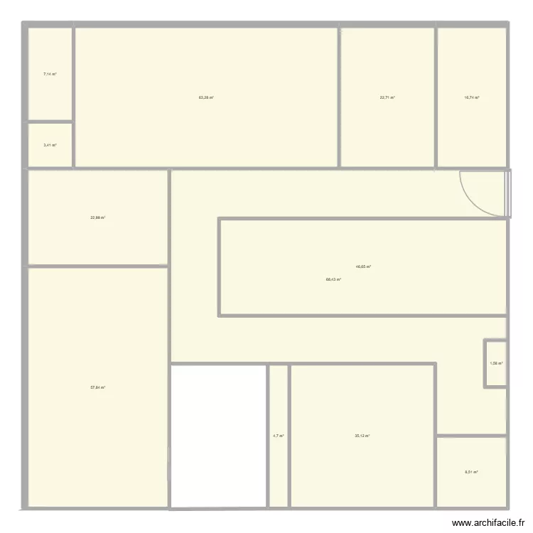 Clinique sauvlives. Plan de 13  et 359 m²