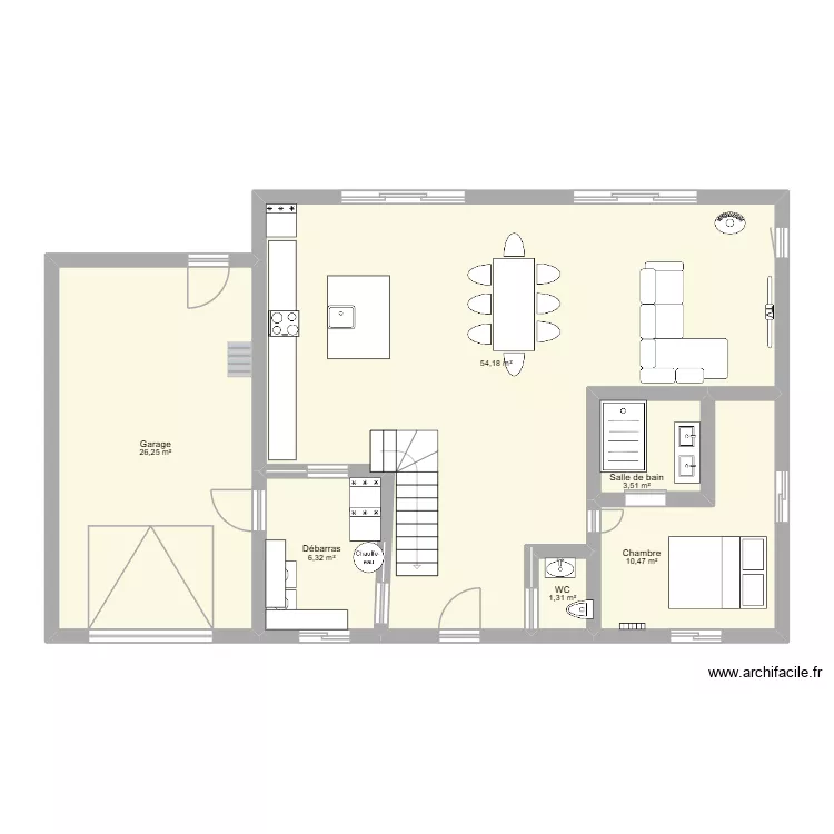 maison 1. Plan de 0 pièce et 0 m2