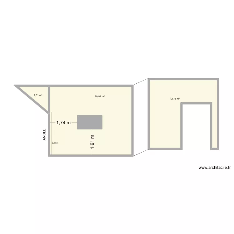 Fa&ccedil;ade &agrave; cr&eacute;pir. Plan de 