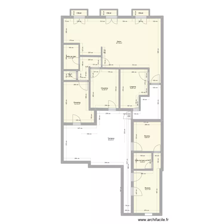 TAMARISSIERE Vierge. Plan de 