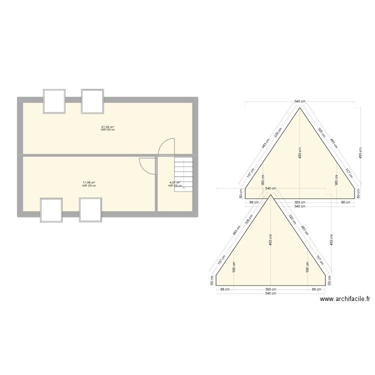 maarten. Plan de 7 pièces et 90 m2