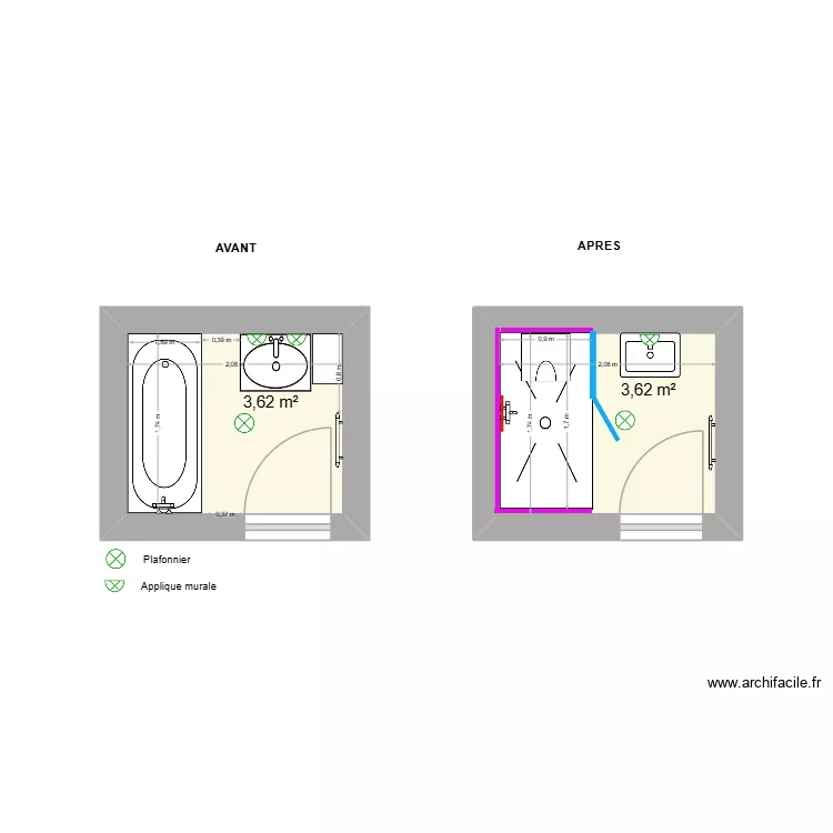 KIFANI. Plan de 2 et 7 m² KIFANI. Plan de 2 et 7 m²