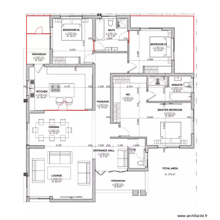 Pk10 construction 3e maison. Plan de 