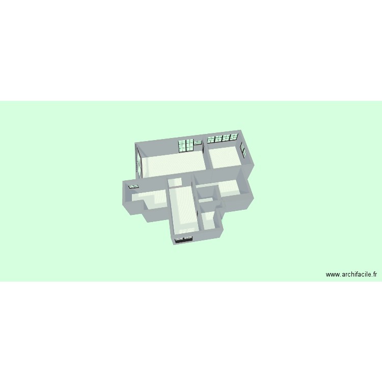 paic test. Plan de 7 pièces et 94 m2