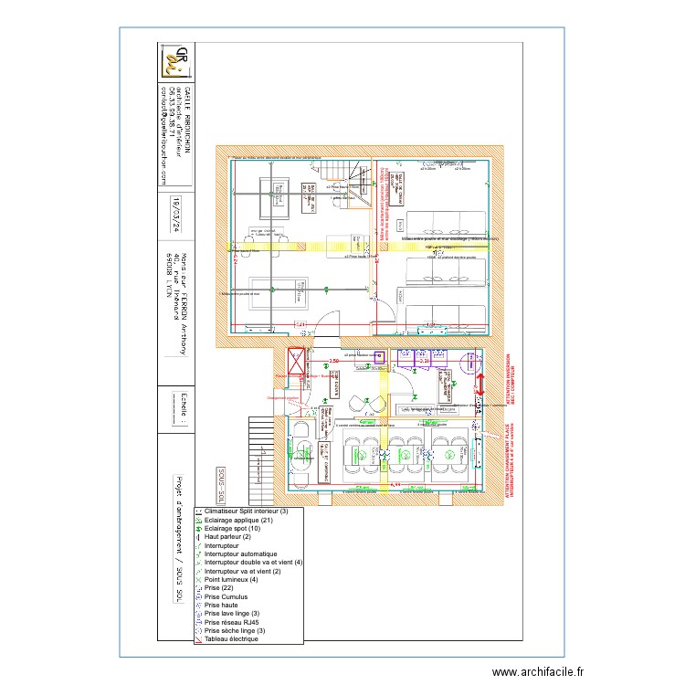 Sous-Sol Plan Elec'. Plan de 0 pièce et 0 m2