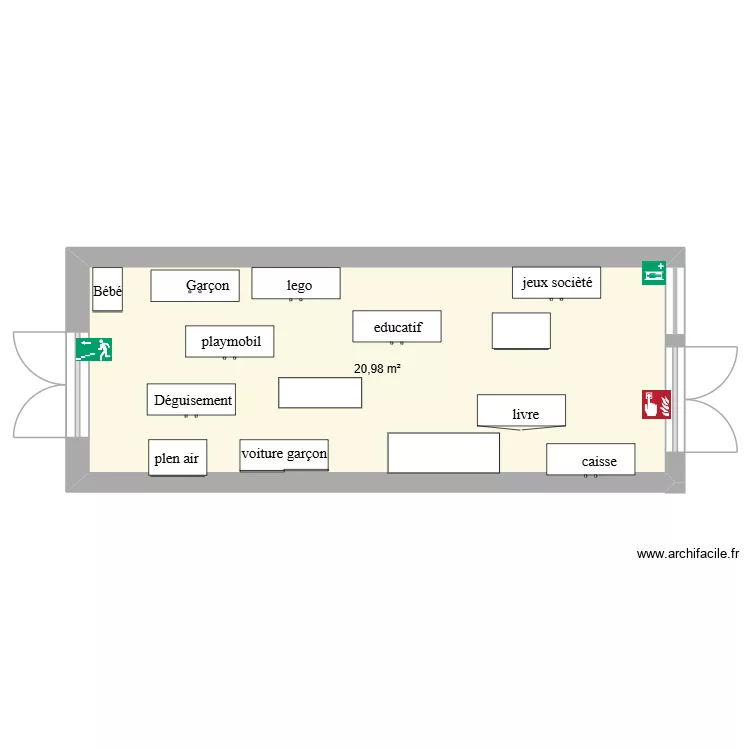 lass. Plan de 1 et 21 m² lass. Plan de 1 et 21 m²