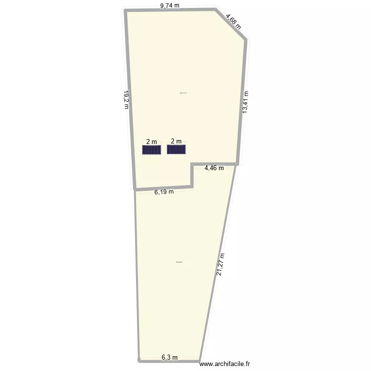 plan maison. Plan de 2  et 360 m²