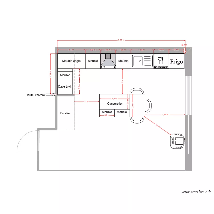 Plan Cuisine 60 Saint Louis. Plan de Plan Cuisine 60 Saint Louis. Plan de