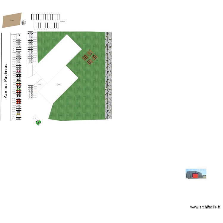 Plan du 1700. Plan de 0 pièce et 0 m2