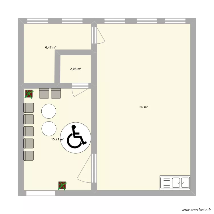 Cabinet IDEL. Plan de 4  et 60 m²