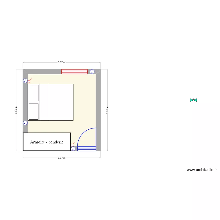Cuisine Bas. Plan de 1 et 9 m² Cuisine Bas. Plan de 1 et 9 m²