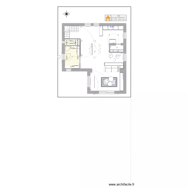 Projet - Villefranche RDC &eacute;lec. Plan de 