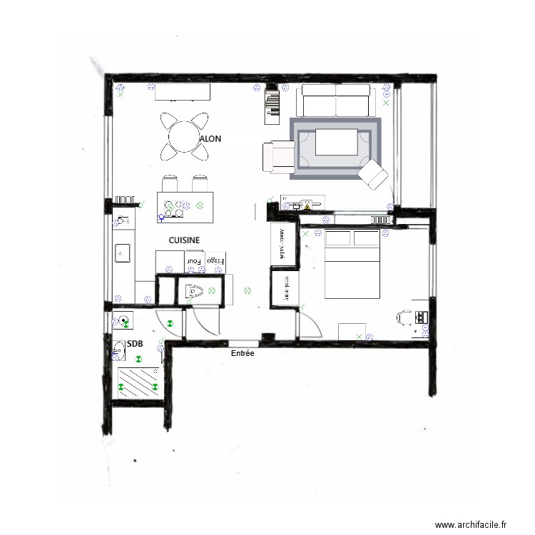 Plan appart. Plan de 0 pièce et 0 m2