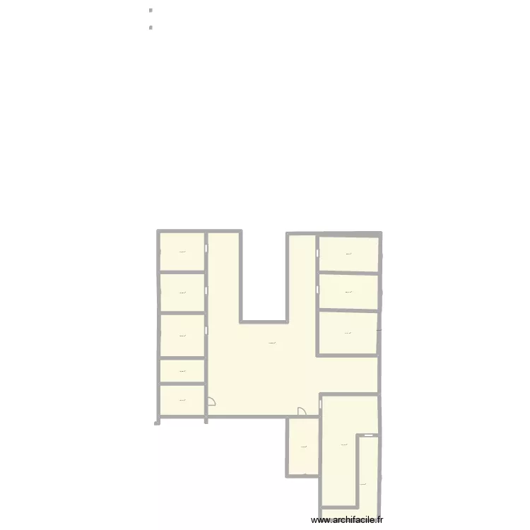 1 er. Plan de 13  et 403 m²