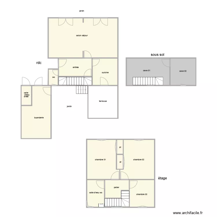 legrand am. Plan de 18  et 134 m²