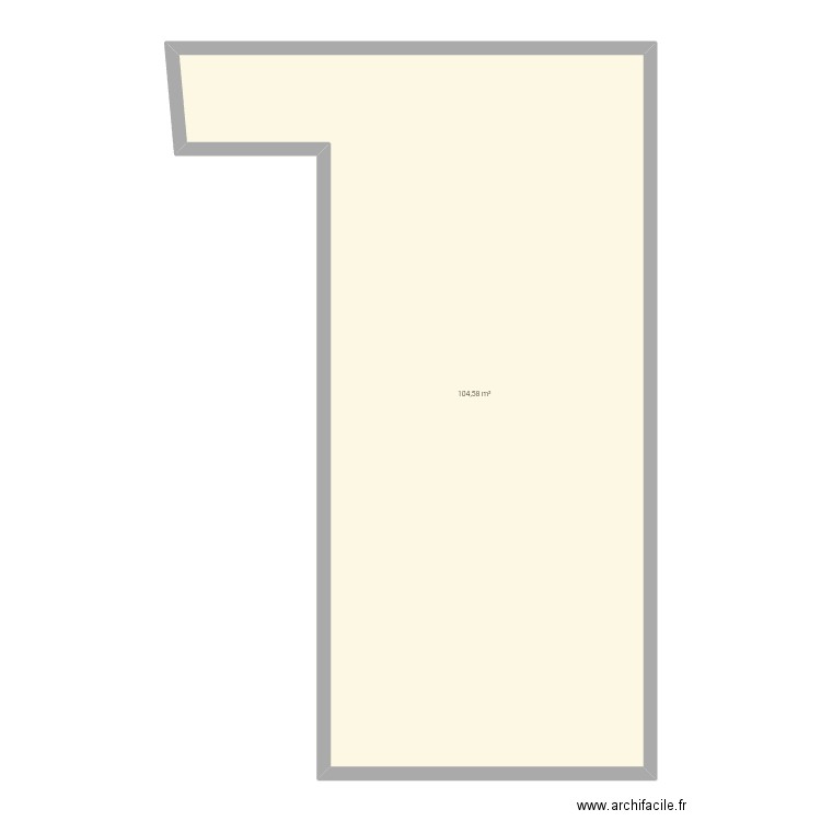 Étage d ensemble. Plan de 1 pièce et 105 m2