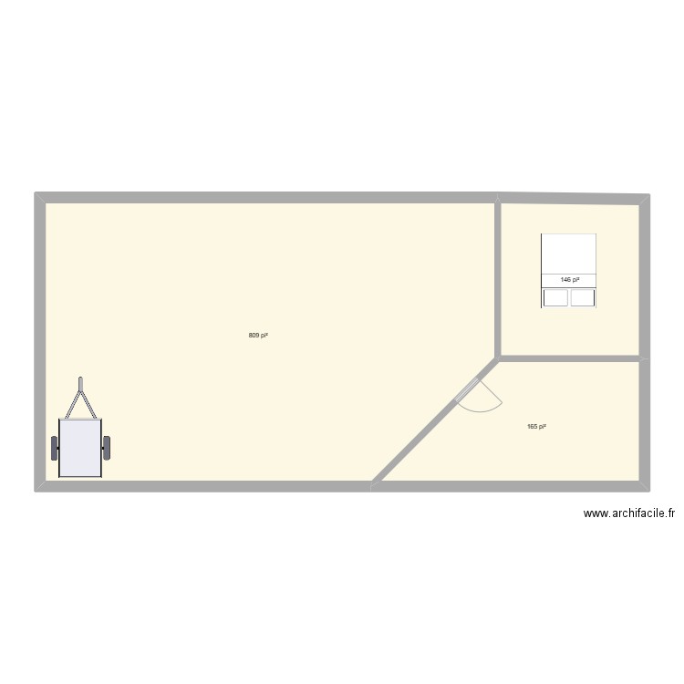 ;j ;b;b;ihb. Plan de 3 pièces et 104 m2