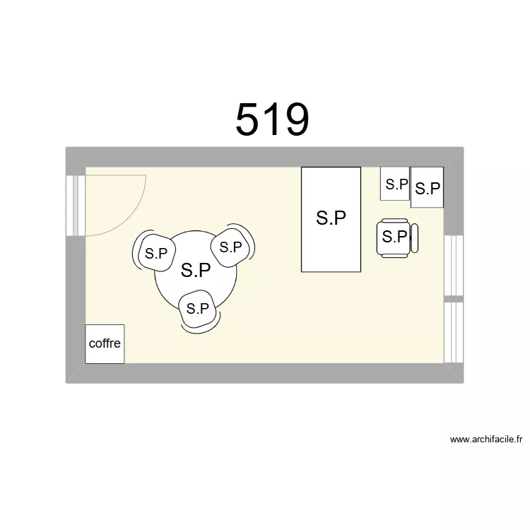 Bureau R 519 S.PROSPER. Plan de 