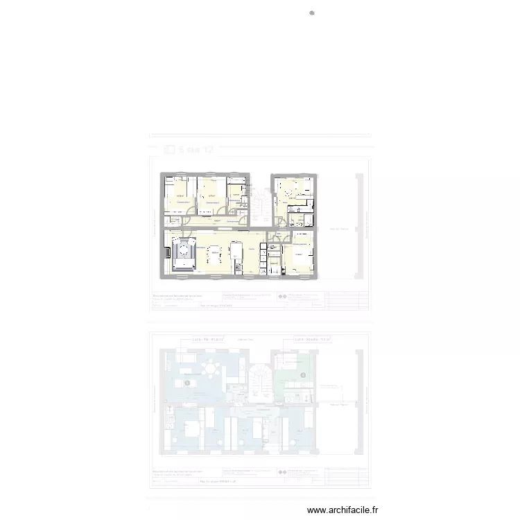 appart clichy 4. Plan de 