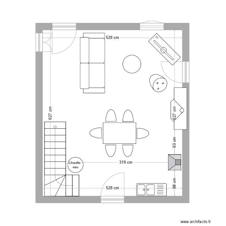 La Boissière RDC. Plan de 0 pièce et 0 m2