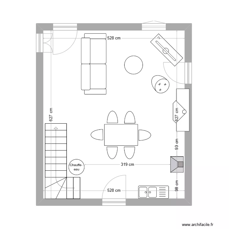 La Boissi&egrave;re RDC. Plan de 