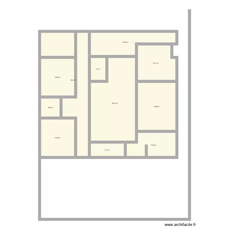 Maison FK. Plan de 11 Pièces et 162 m²
