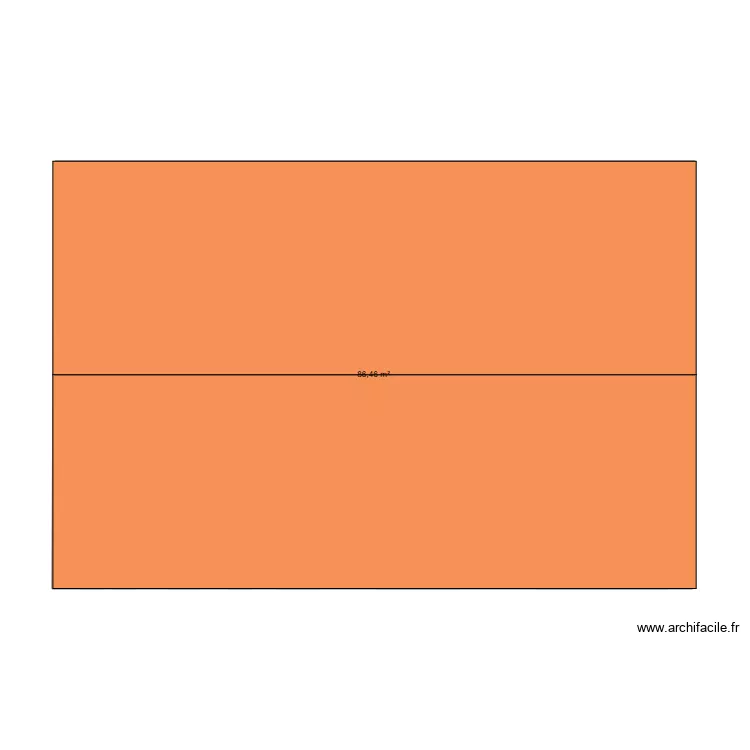 Nico. Plan de 1  et 86 m²