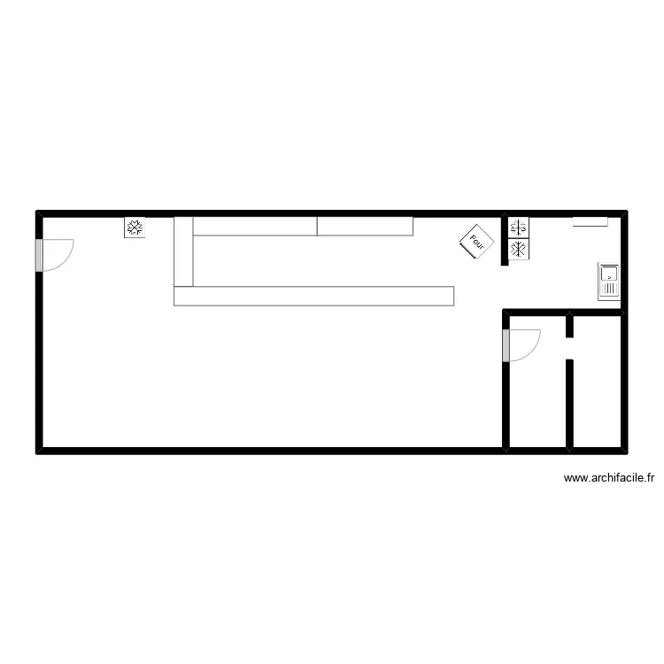 PIZZERIA CIRE D'AUNIS. Plan de 