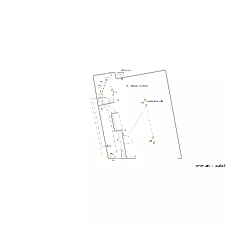 electricité garage. Plan de electricité garage. Plan de