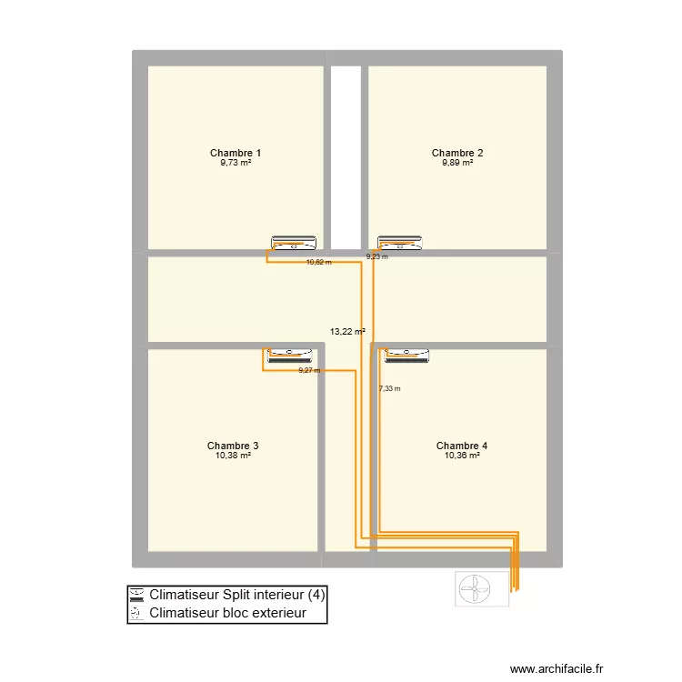 GHANTOUS. Plan de 9  et 112 m²