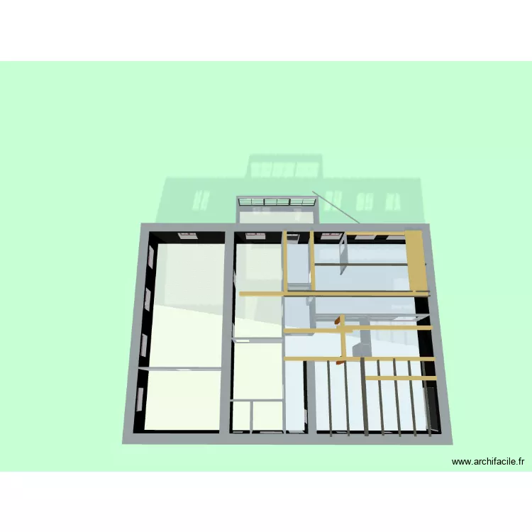 Plan Cure. Plan de 27  et 442 m²