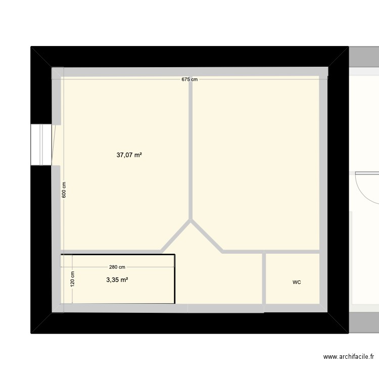 maison Nozay . Plan de 5 pièces et 101 m2