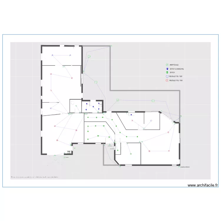 PLAN ECLAIRAGE MIELLERIE djo. Plan de 