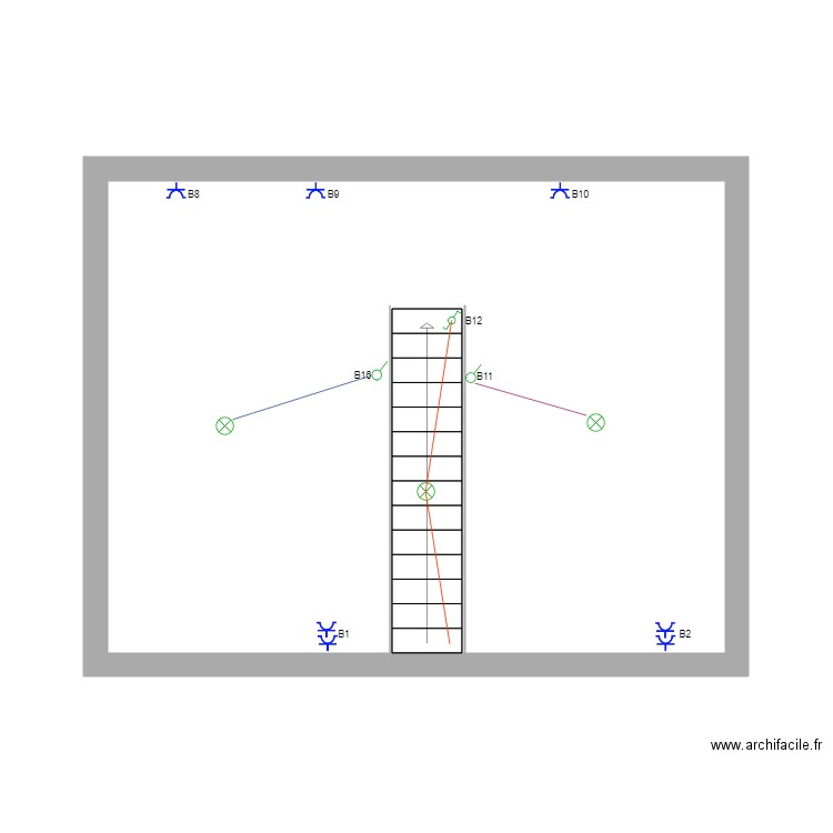 Salvatore. Plan de 8 pièces et 175 m2