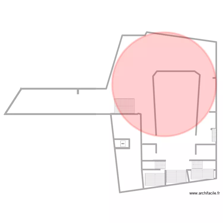 ALBERT HALL. Plan de 17  et 1895 m²