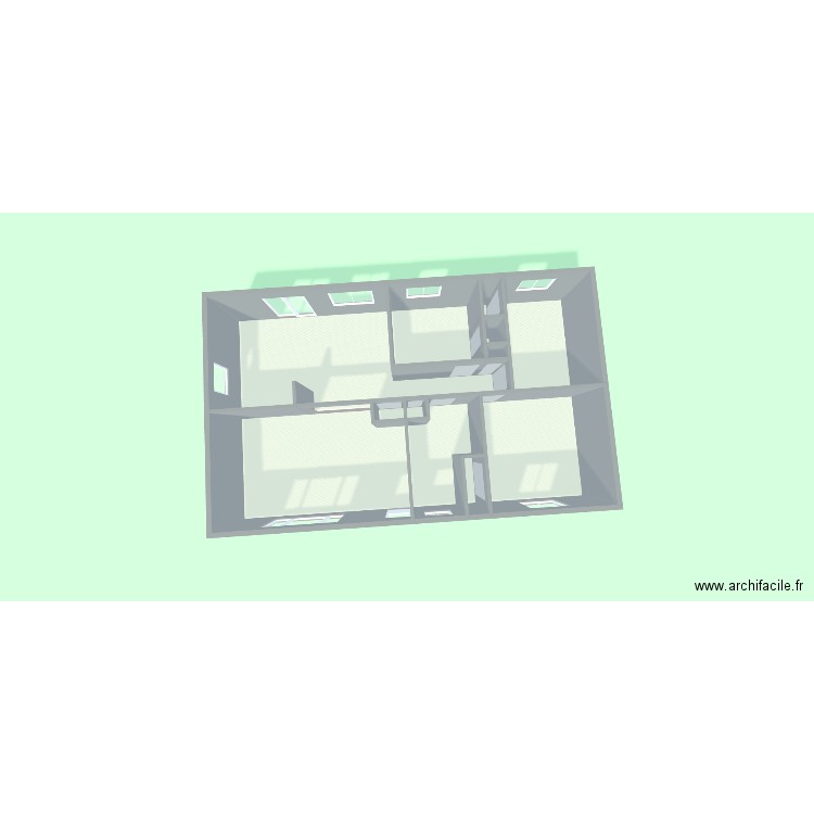 maison étage backup. Plan de 12 pièces et 82 m2