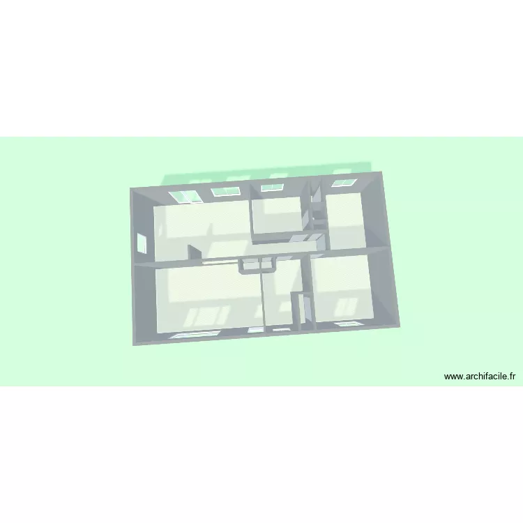 maison &eacute;tage backup. Plan de 